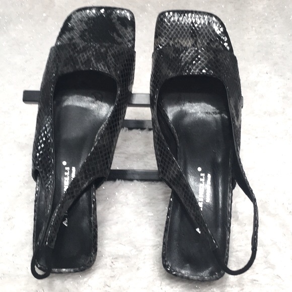 Vintage snakeskin square shoe - Picture 5 of 8